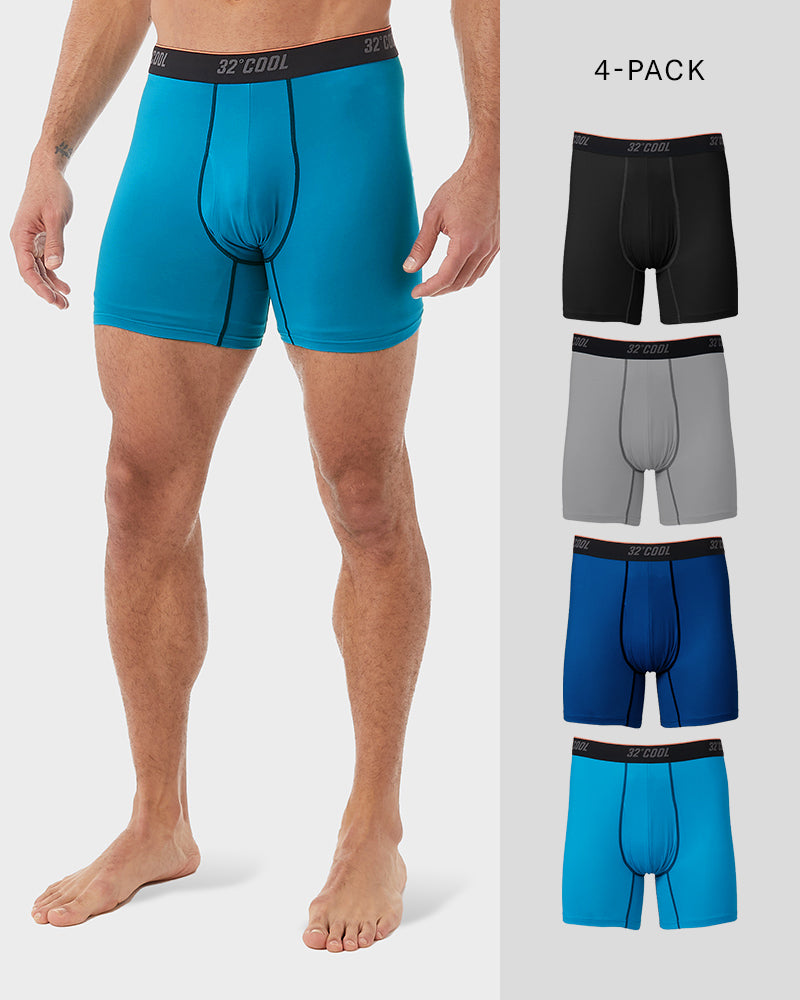 Men s 4 Pack Cool Active Boxer Brief