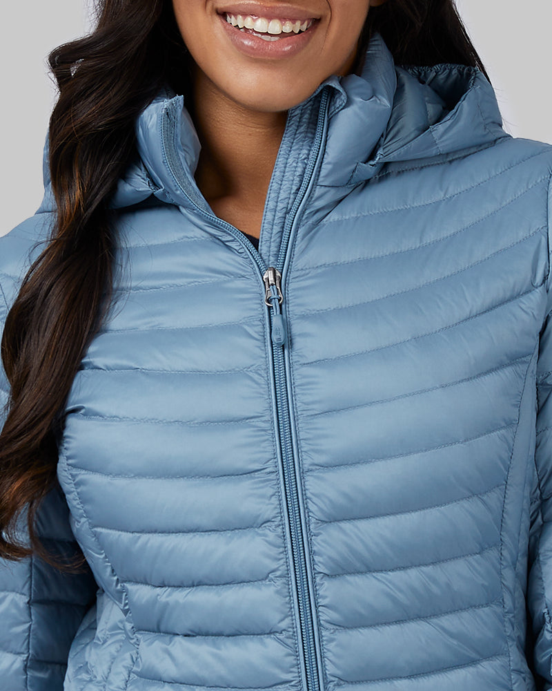  32º DEGREES Women's Quilted Ultra-Light Down Packable Puffer  Jacket, Layering, Semi-Fitted, Zippered Pockets