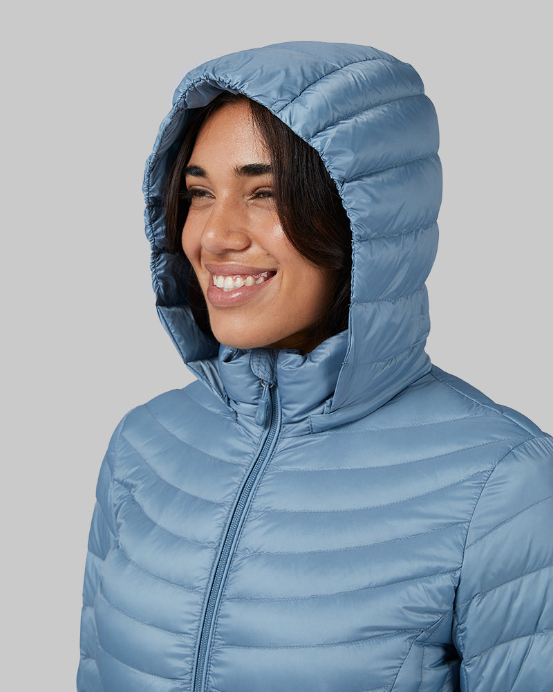 Women's Ultra-Light Down Packable 3/4 Jacket