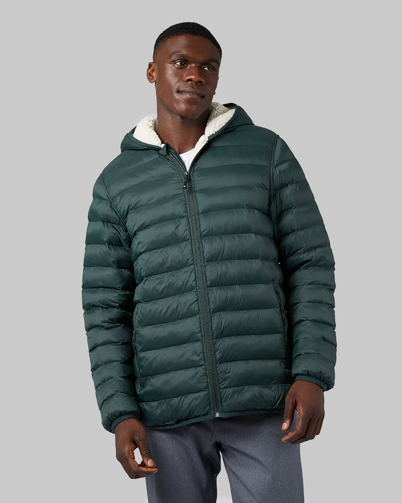 Sherpa lined jacket outlet with hood