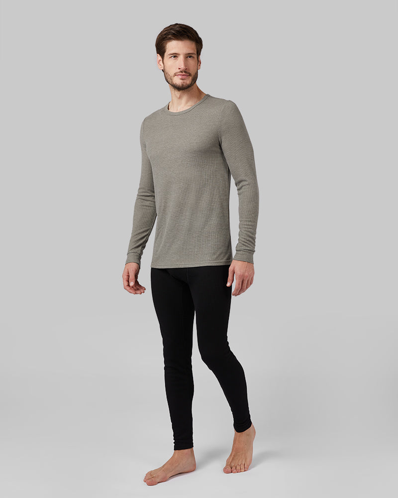 Men's Midweight Waffle Baselayer Crew Top