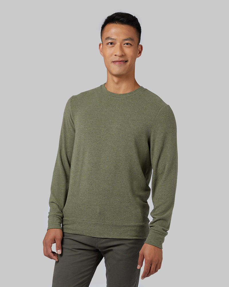 Men's Sweater Knit Vneck Pullover Top