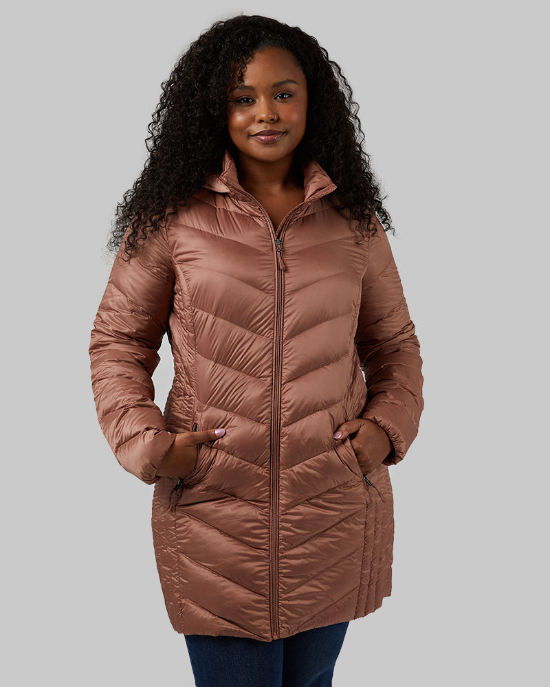 32 degrees quilted down hooded puffer coat hotsell