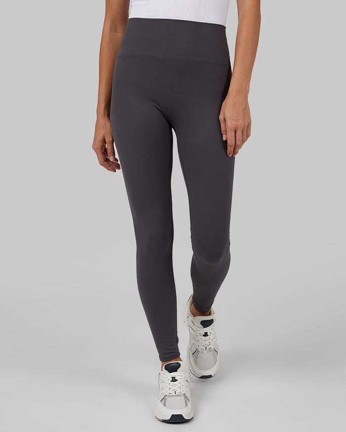 32 Degrees Graphite _ Women's High-Waist Everyday Legging {model: Colby is 5'9", wearing size S}{bottom}{right} {bottom}{right}