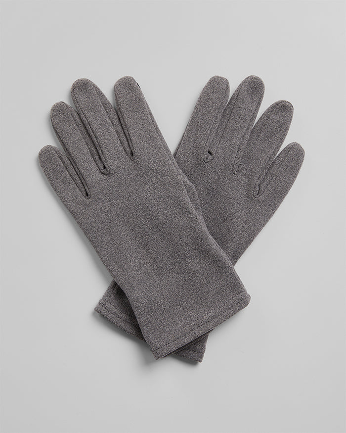 32 Degrees Charcoal Heather_Heat Fleece Gloves {bottom}{right}