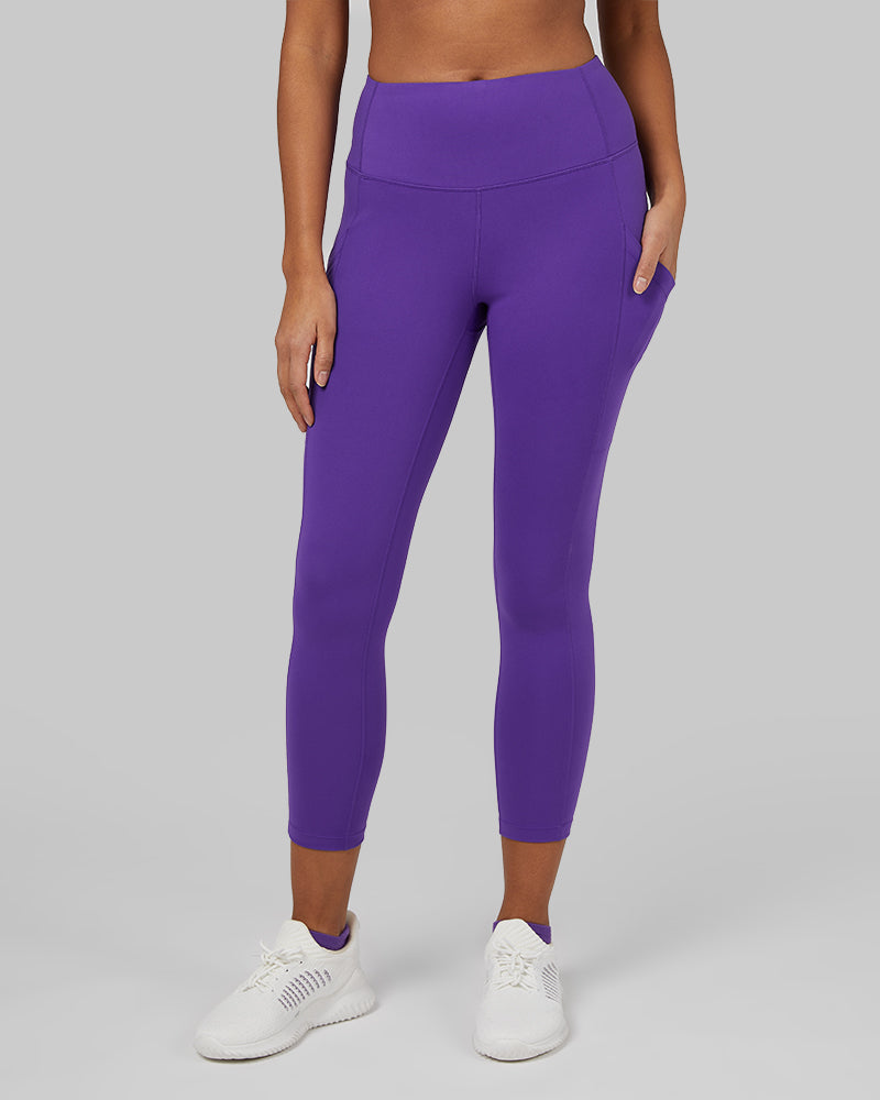 32 Degrees Heat Womens Cozy Heathered Mid-Rise Leggings, Purple, Medium at   Women's Clothing store