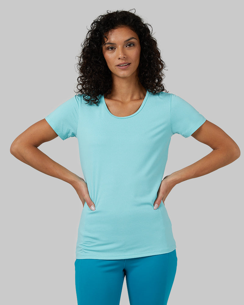 3 Pack 32 Degrees Women's Cool Fitted T-Shirt - Latigo Bay Space Dye -  Medium 