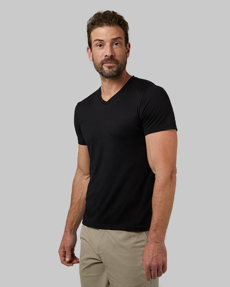 32 Degrees Men's Base Layer Crew Neck Shirt Black Size Extra Large