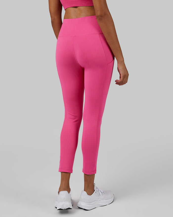 32 Degrees Raspberry Rose _ Women's High-Waist Active 7/8 Legging {model: Dido is 5'9"and size 4, wearing size S}{bottom}{right} {bottom}{right}