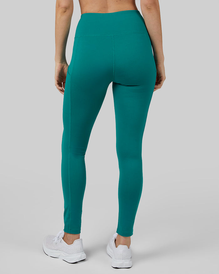 32 Degrees Deep Lake _ Women's High-Waist Active Legging {model: Lara is 5'9"and size 4, wearing size S}{bottom}{right} {bottom}{right}