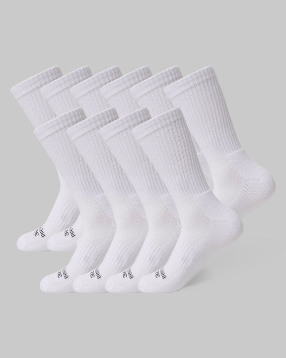 32 Degrees White _ Men's 5-Pack Cool Comfort Crew Socks {bottom}{right}